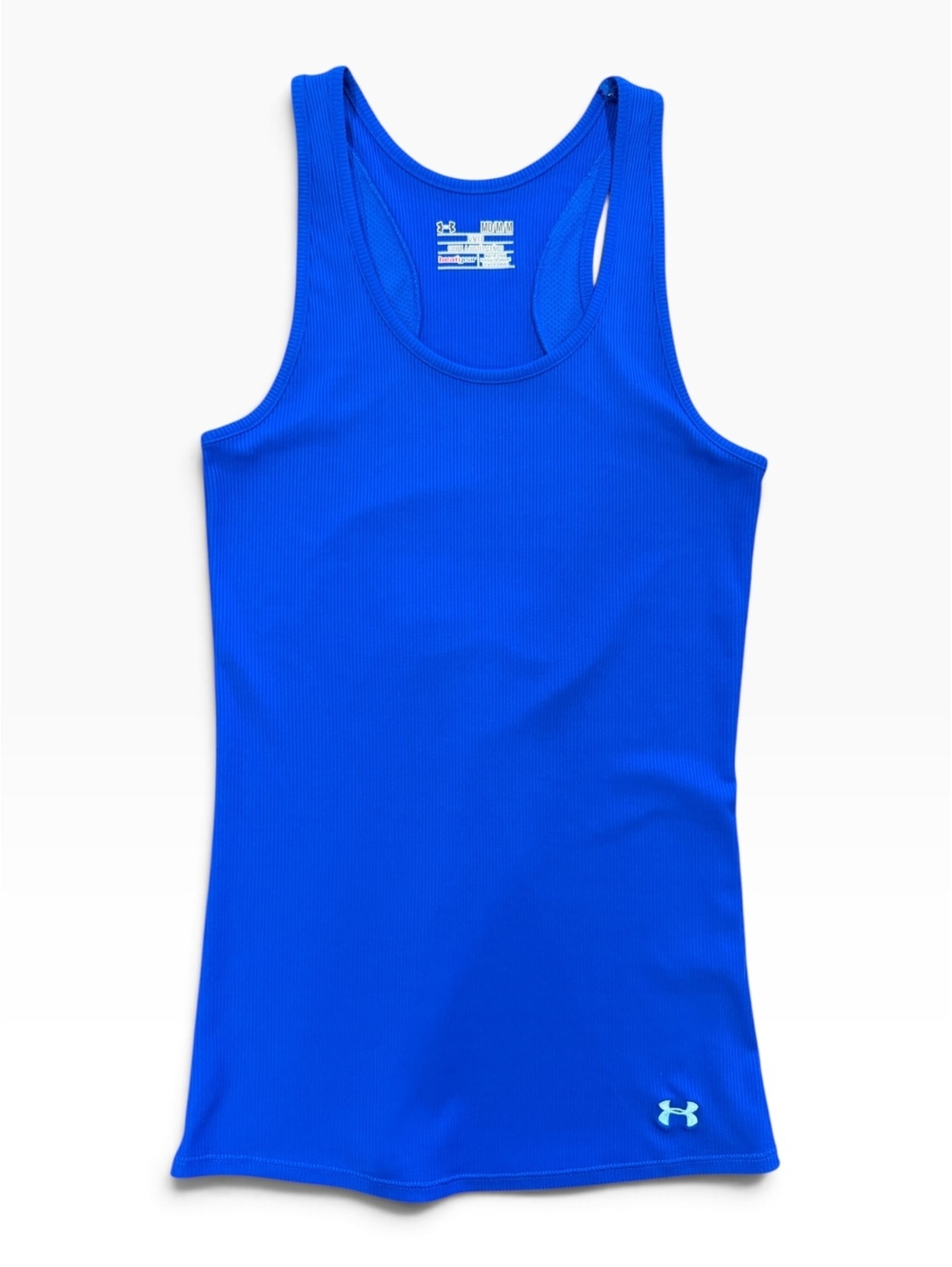 Under Armour HeatGear Fitted Royal Blue Racerback Tank Top, Size Medium [COPY]